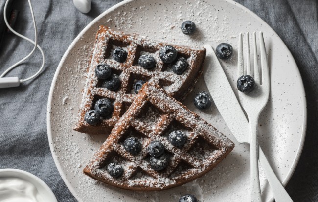 Image of Gluten-free Cacao Bliss Waffles